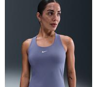 Canotta con bra imbottito a sostegno medio Nike Swoosh - Donna - Blu L