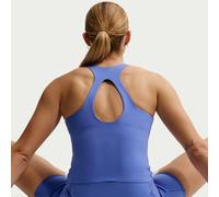 Canotta con bra imbottito a sostegno medio Nike Universa - Donna - Blu