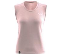 Salewa Eagle Minilogo Alpine Merino Sleeveless T-shirt Rosa XL Donna