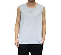 Canotta con spalline sottili Canotta da corsa senza maniche vestibilità ampia Top base estiva maglietta classica tinta unita ad asciugatura rapida sport palestra canotta da uomo, Blu, M
