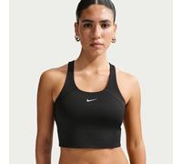 Canotta corta con bra a sostegno medio Nike Tempo - Donna - Nero S