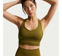 Nike Pro Seamless crop Canotte e Top L Verde