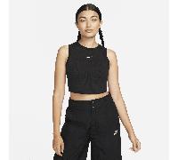 Canotta corta e aderente a mini costine Nike Chill Knit - Donna - Nero M (IT 44-46)