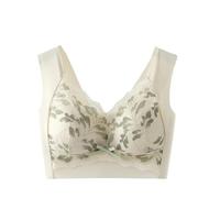Canotta Cotone Bio New Lace Sexy Big Size Back Comfortable Sottile Senza Anello Breathable Sport Ladies Bra Show Small Set Calcio Bambino Personalizzato, verde, 4X-Large