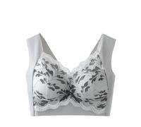 Canotta Cotone Bio New Lace Sexy Big Size Back Comfortable Sottile Senza Anello Breathable Sport Ladies Bra Show Small Set Calcio Bambino Personalizzato, blu, XX-Large