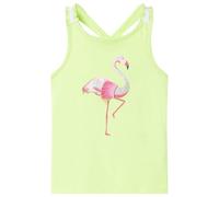 vidaXL Canotta da Bambina Giallo Neon 128