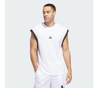 Canotta da basket adidas All-World Sleeveless White / Black 4XL