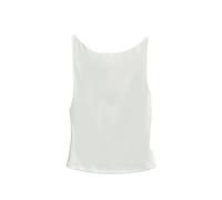 Canotta Da Donna - Canotta Estiva Da Donna, Morbida, Sottile, Senza Maniche, Sexy, Elegante, Con Fondo Sottile, Semplice, Vintage, Tinta Unita, Bianco, L