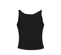 Canotta Da Donna - Canotta Morbida Da Donna, Estiva, Sottile, Senza Maniche, Sexy, Elegante, Con Fondo Sottile, Semplice, Vintage, Tinta Unita, Nero, M