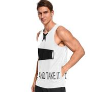 Canotta da uomo dal design liscio, morbida e delicata sulla pelle, design stampato alla moda per abbigliamento da vacanza, Bandiera del Texas Vieni e Prendilo, L