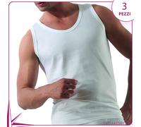 Canotta da uomo Rossoporpora 2040 vogatore spalla larga 3 pezzi