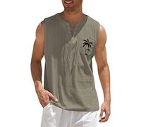 Canotta da uomo tinta unita tinta unita allenamento muscolare senza maniche leggera vestibilità ampia estiva casual gilet muscolare maglietta per lavoro sportivo canotte taglie forti da uomo, Grigio