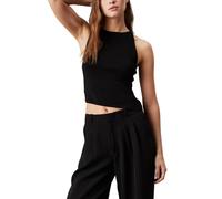 CANOTTA DONNA CALVIN KLEIN ck jeans canottiera asimmetrica Black M NERO 409988