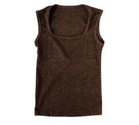 Canotta Donna Cotone Elegante Loose Casual Morbido Canottiera Traspirante Estiva Comodo Sexy Top Sportiva Senza Maniche Jogging Basic T Shirt Elasticizzato Fitness Tinta Unita Camisole Tank Top