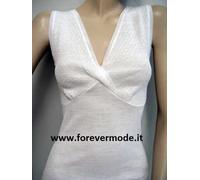 Canotta donna Gicipi a spalla larga in misto lana con forma del seno art 105 SL