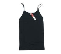 Canotta donna spallina stretta in filo di scozia Moretta T417 tg 7-9 Nero