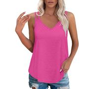 Canotta Estiva Senza Manica Casual Canotte Cotone Traspirante Tank Top Donna Leggera Canottiera Eleganti Contenitiva Allenamento T-Shirt Sportive Senza Cuciture Palestra Spiaggia Elasticizzata