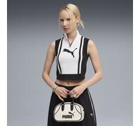Canotta in maglia con zip corta FUTURE.PUMA.ARCHIVE da donna, Abbigliamento, Nero/Bianco, S S