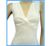 Canotta intima donna lana con forma del seno canottiera spalla larga reggiseno