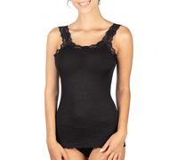 Canotta intima donna LANA e SETA canottiera elegante spalla larga in con pizzo