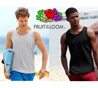 CANOTTA maglia STOCK 10 Pezzi maglietta FRUIT OF THE LOOM canottiera UOMO #
