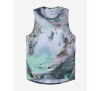 Nnormal - Canotta da running - Race Tank Nature Print per Uomo - Taglia S - Grigio Grigio S