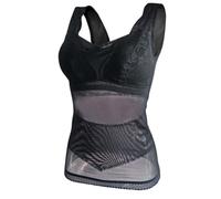 Canotta postoperatoria 2 in 1 da Donna con Reggiseno Incorporato, Coppa Imbottita, Tasca per Mastectomia, Canottiera Modellante