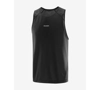 Salomon - Canottiera traspirante - Shakeout Core Tank M Deep Black per Uomo - Taglia S - Nero