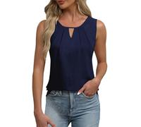 Canotta Senza Manica Cotone Casual Canotte Donna Senza Cuciture Canottiere Sportive Traspirante Canottiera Spalline Regolabili Vestibilità Spalla Larga Vest Estiva Leggera Running Elasticizzata