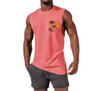 Canotta Senza Manica Leggero Uomo Estivo Muscolare Canottiera Maglie Palestra Ginnastica Mare Canotte Cotone Sportive Traspirante Aderente Smanicato Casual Bodybuilding Estate Spalla Larga