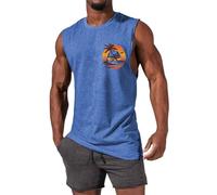 Canotta Senza Manica Leggero Uomo Estivo Muscolare Canottiera Maglie Palestra Ginnastica Mare Canotte Cotone Sportive Traspirante Aderente Smanicato Casual Bodybuilding Estate Spalla Larga