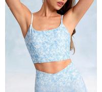 Canotta senza schienale FeatherFit™ con nodo, leggera e a basso impatto, adatta per lo yoga e l'uso quotidiano, ideale per San Valentino L,M,S,XL,XS,XXLstampa dappertuttoTessuto in maglia