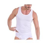 Navigare 572/S Canottiera, Bianco, Small (Taglia produttore:3), Pacco da 3, Uomo