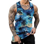 Canotta Stringer Uomo Canottiera Senza Manica Gym Allenamento Canotta Sportive Bodybuilding Traspirante Ad Asciugatura Rapida Gilet Estivo Mare Casual Leggero Canottiere Spalla Larga Spiaggia