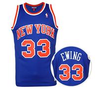 Mitchell & Ness NBA New York Knicks Patrick Ewing - Maglia da uomo, Blu, L