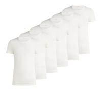 Canotta T-Shirt Uomo 100% Cotone Athena, Multipack da 3 e 6 pz, Certificato Oeko-Tex, Fresca e Traspirante (T-Shirt Bianco 6 Pezzi, L)