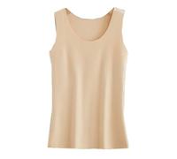 Canotta Termica da Donna 2 Pezzi, Intimo Termico in Micropile Spazzolato Super Morbido Invernale da Donna Canotta Termica Senza Maniche Canotta Canotta Foderata in Pile, Colore 2 Pezzi,M