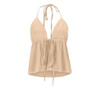 Canotta Top Senza Maniche da Donna,Base Tank Canottiera di Base Solida Camicette Estiva Basic a Costine Y2K Sexy Schienale per Un Abbigliamento Casual Quotidiano