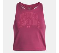 Canotta Under Armour Motion Branded da ragazza Fuchsia Dusk / Super Rosa YXL (160 - 170 cm)