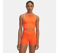 Canotta Under Armour Run 96 da donna Fire / Bianco Quartz / Anthracite XL