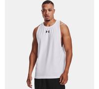 Under Armour Baseline Cotton Tank maglia da basket da uomo bianco/nero/nero (XXL)