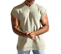 Canotta Uomo Bodybuilding Palestra Mare Canottiere Leggero Aderente Maglia Smanicata Elasticizzato Spalla Larga Estive Tank Top Casual Muscolo Tshirt Senza Maniche Spiaggia Running Sport Corsa Canotta