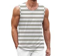 Canotta Uomo Cotone Coste Canottiera Senza Maniche Estivo Leggero Canotta Bodybuilding Mare Traspirante Ad Asciugatura Rapida Tank Top Fitness Gym Spalla Larga Spiaggia Canottiere Allenamento Muscolo