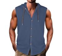 Canotta Uomo Estiva, Canottiera Fashion Costine, Maglia Bianca Senza Maniche, Canotte da comode per Incontri e Svago Personale nel Tempo Libero