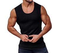 Canotta Uomo Palestra Allenamento Fitness Estiva Canotte Muscolo Traspirante Palestra Tank Top Cotone Stringer Running Vest Ad Asciugatura Rapida Aderente Elasticizzato Canottiera Tinta Unita