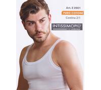 Canotta vogatore uomo spalla stretta cotone costina 2/1 INTIMISSIMOPIU' 6 pezzi.