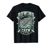 Canottaggio Crew Is The Life Vintage Wave Crest Maglietta