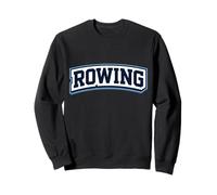 Canottaggio Team Atleta Rower Lover Badge Coach Appassionato Felpa