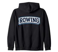 Canottaggio Team Atleta Rower Lover Badge Coach Appassionato Felpa con Cappuccio