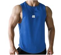 Canotte da corsa da uomo da spiaggia per allenamento atletico senza maniche 2026 canotte atletiche canotte sportive palestra canotta muscolare magliette estive basi larghe da uomo vacanza casual, Bu2